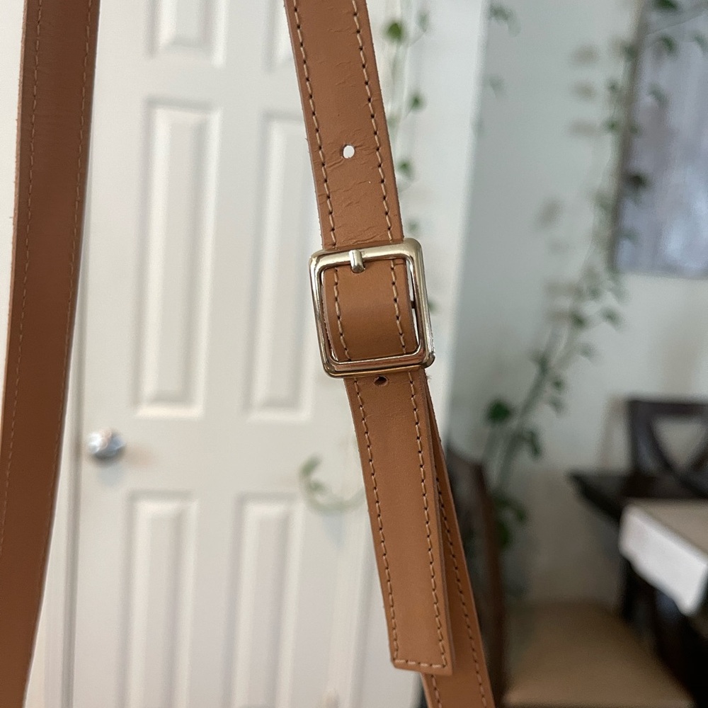 Aranaz Beaded Round Shoulder Bag in Cream and Tan - Picture 5 of 5